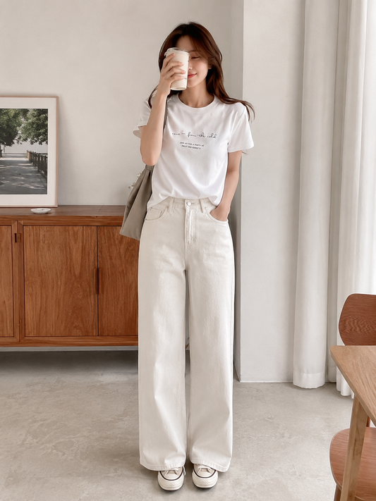 Korean Casual Short Sleeve Tee