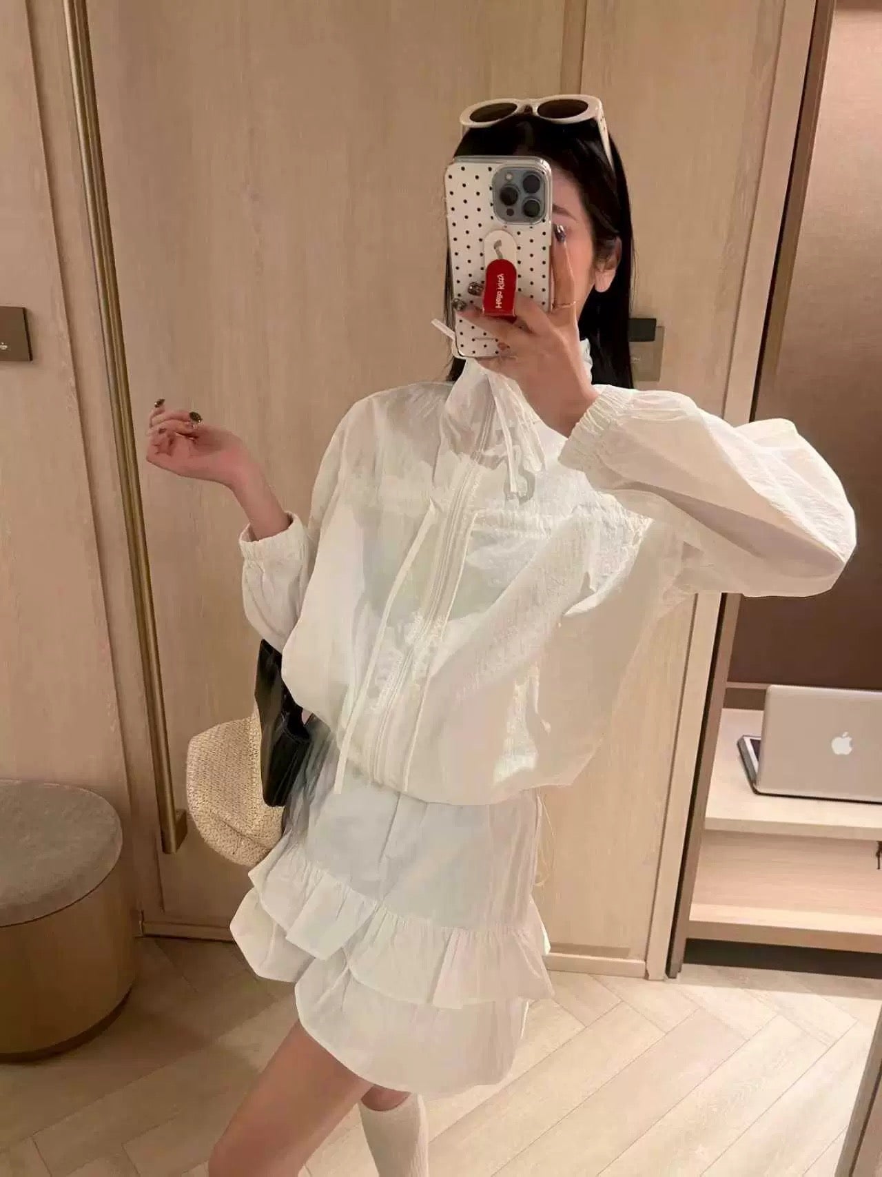 White Sun Protection Dress Set product photo 1