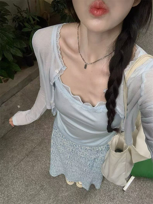 Light Blue Three Piece Dress Set product photo 1