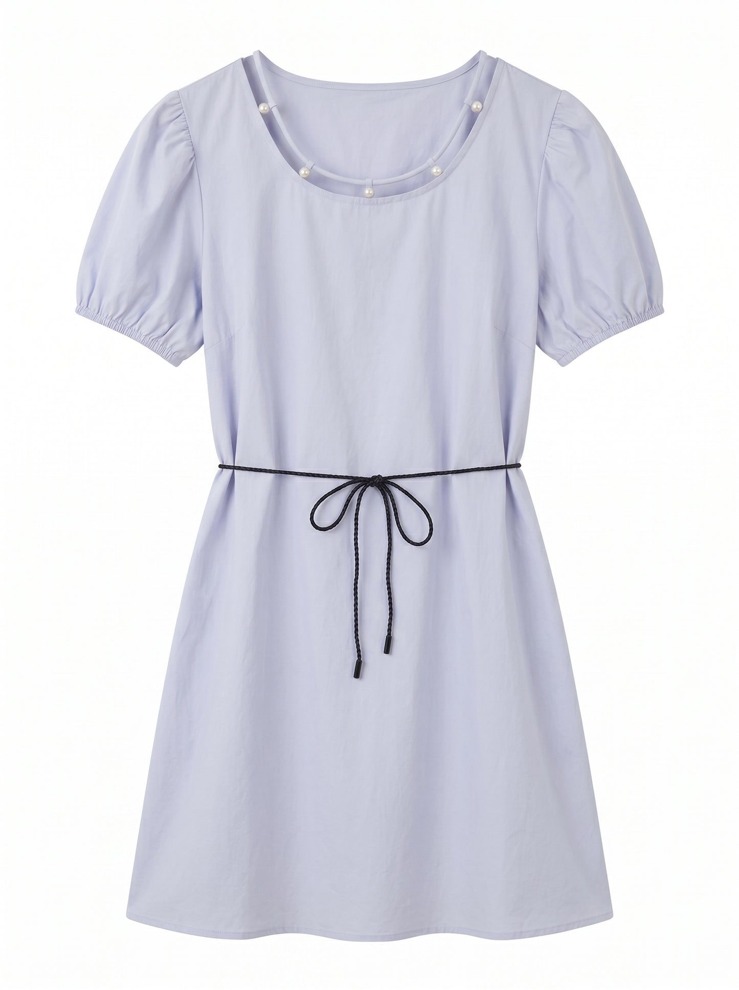 Purple Solid Mini Dress product photo 1