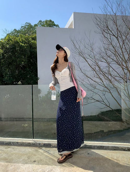 Gray and Navy Three Piece Dress Set product photo 1