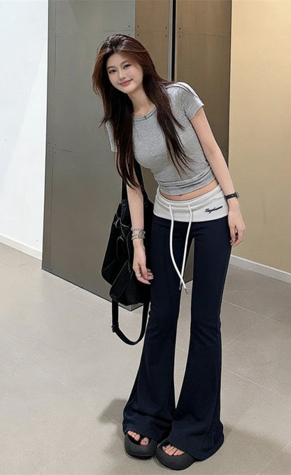 Navy Wide Leg Pants product photo 2