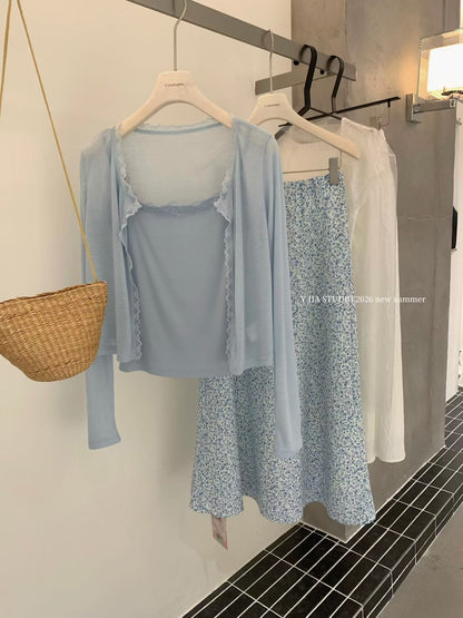 Light Blue Three Piece Dress Set product photo 3