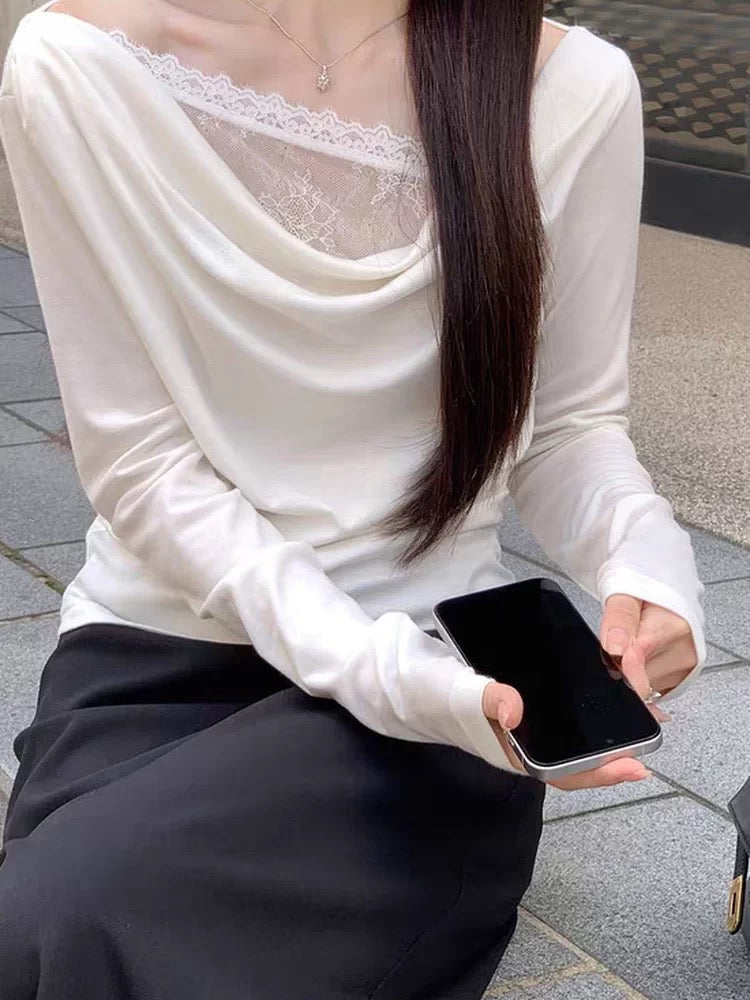 Lace Long Sleeve Top product photo 3