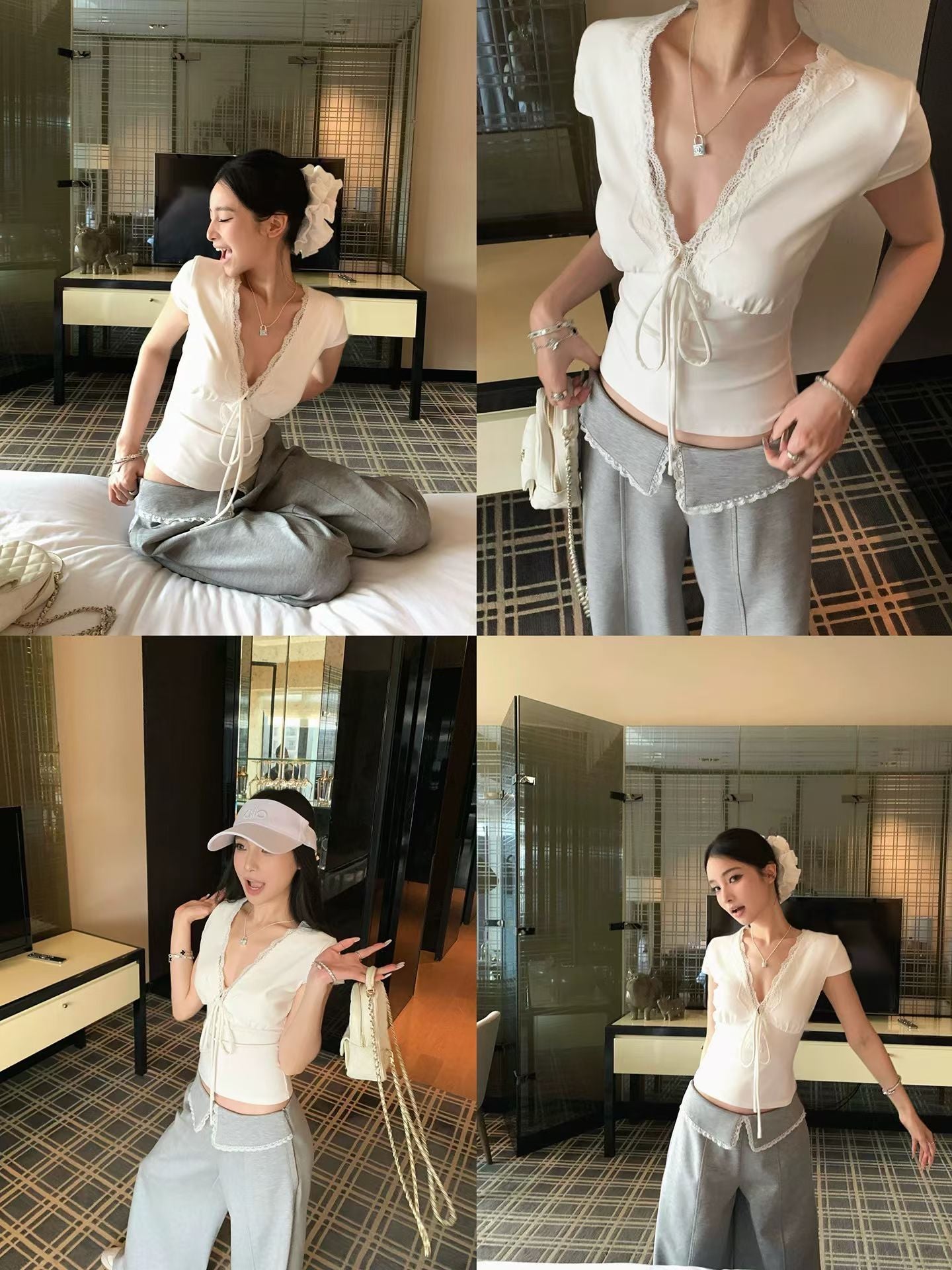 White and Gray Outfit Set product photo 3