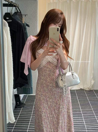 Pink Two Piece Mini Dress Set product photo 3