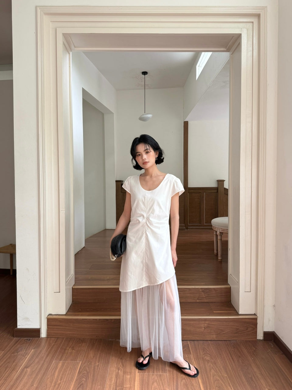 White Tulle Mini Dress product photo 3