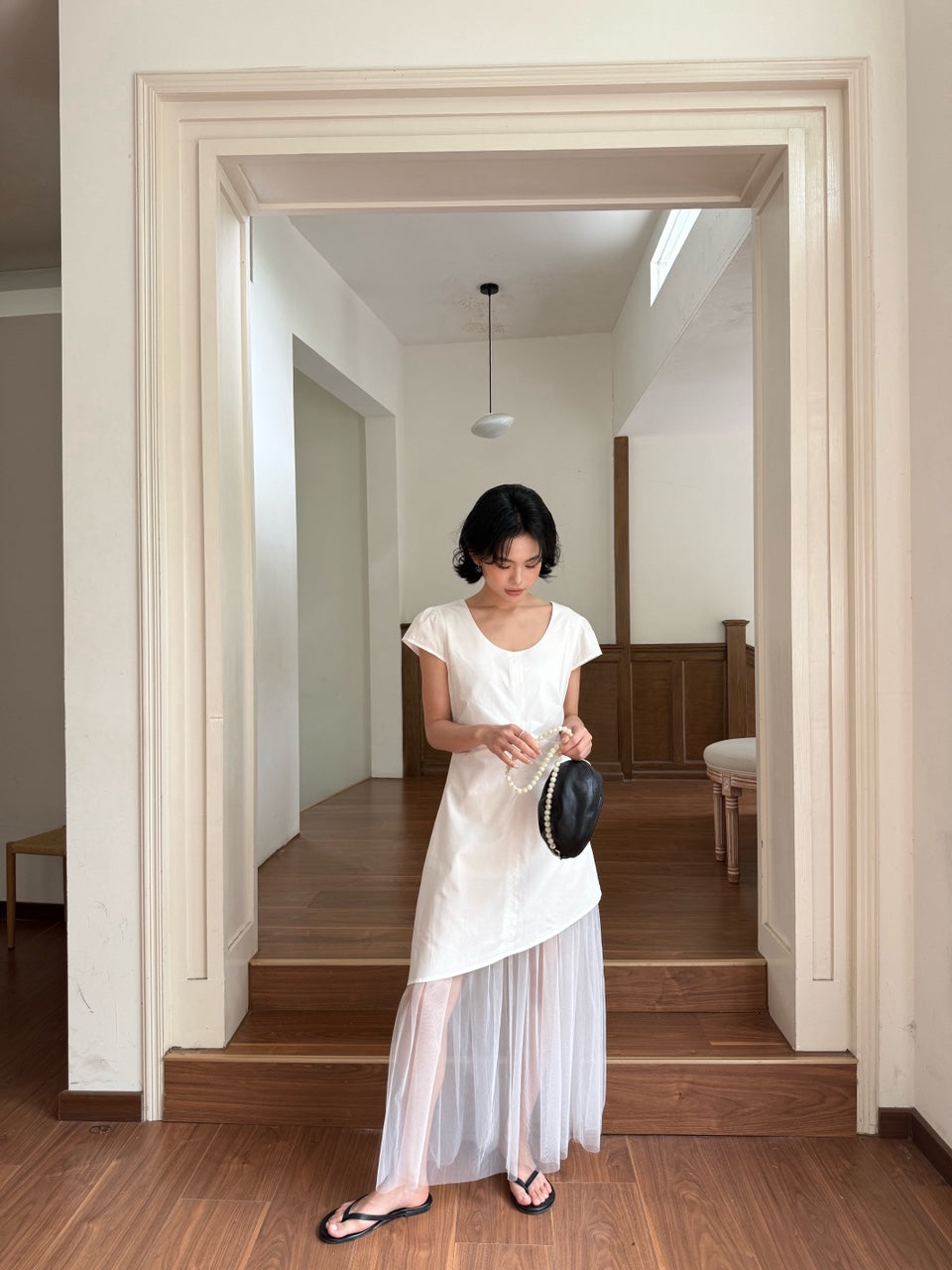 White Tulle Mini Dress product photo 4