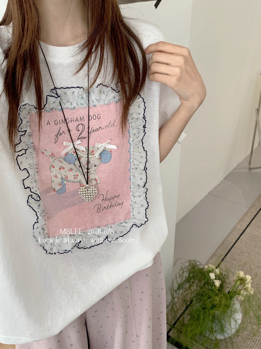 White and Blue Two Color Short Sleeve Top product photo 4