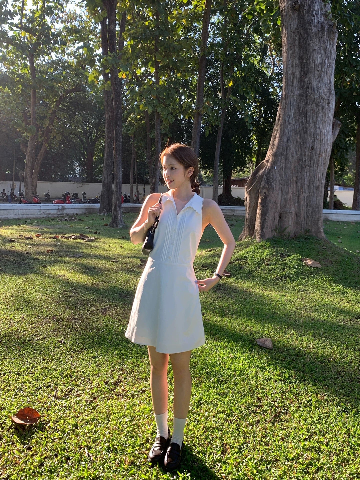 White Preppy Mini Dress product photo 4