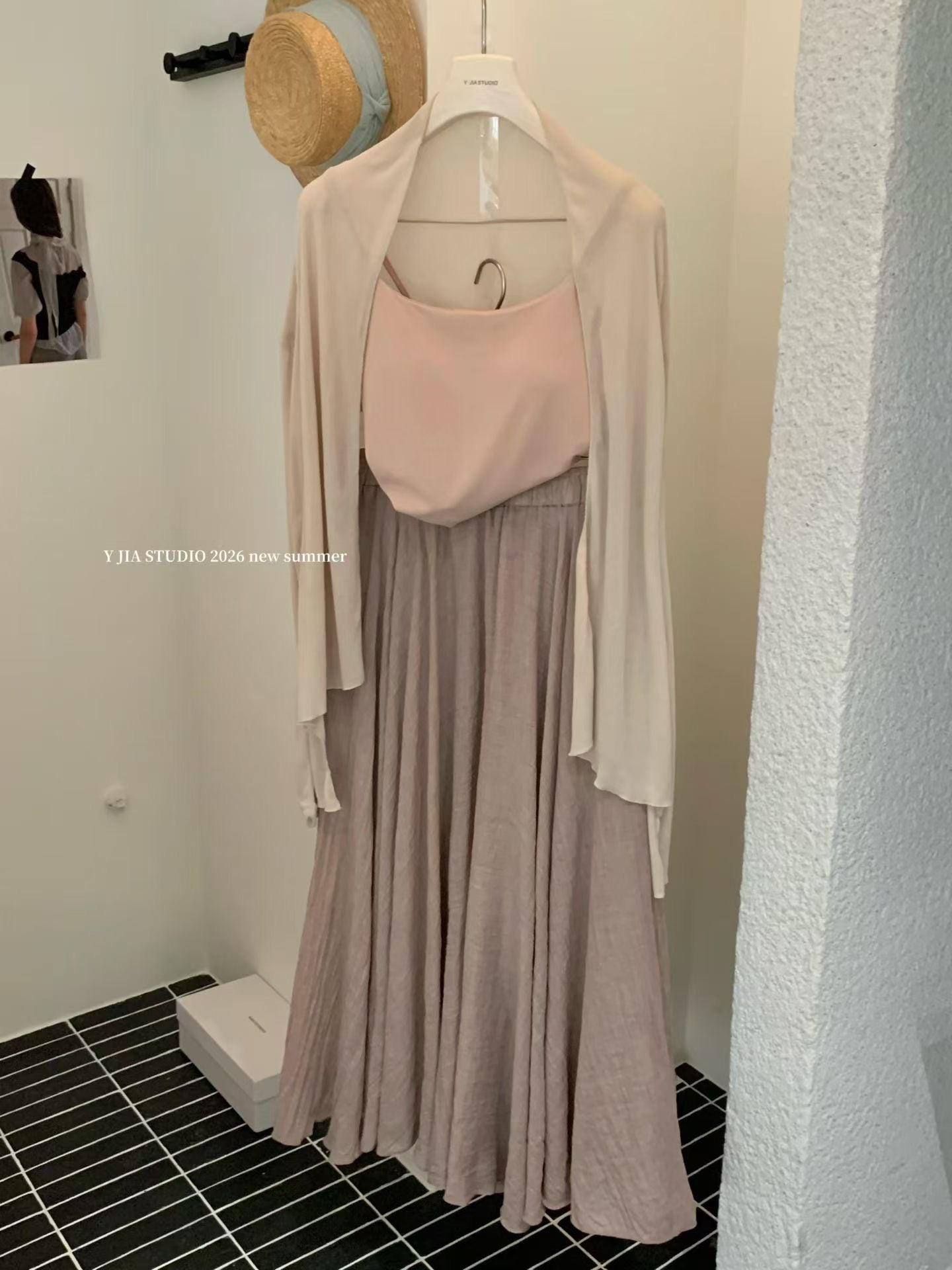 Brown Ladylike Three Piece Dress Set product photo 4