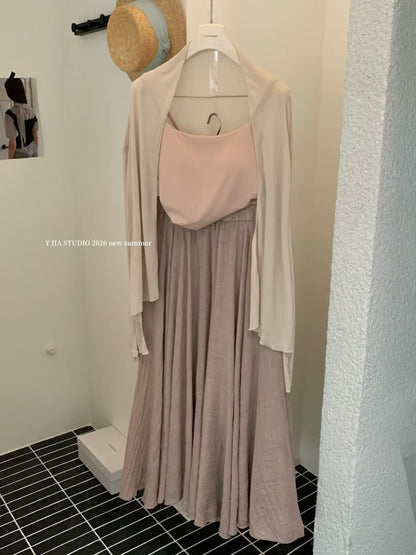 Brown Ladylike Three Piece Dress Set product photo 4