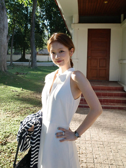 White Preppy Mini Dress product photo 5
