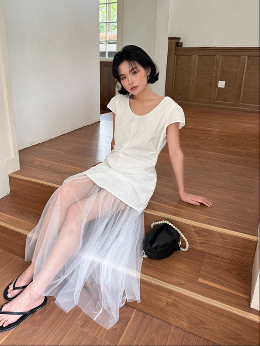 White Tulle Mini Dress product photo 5