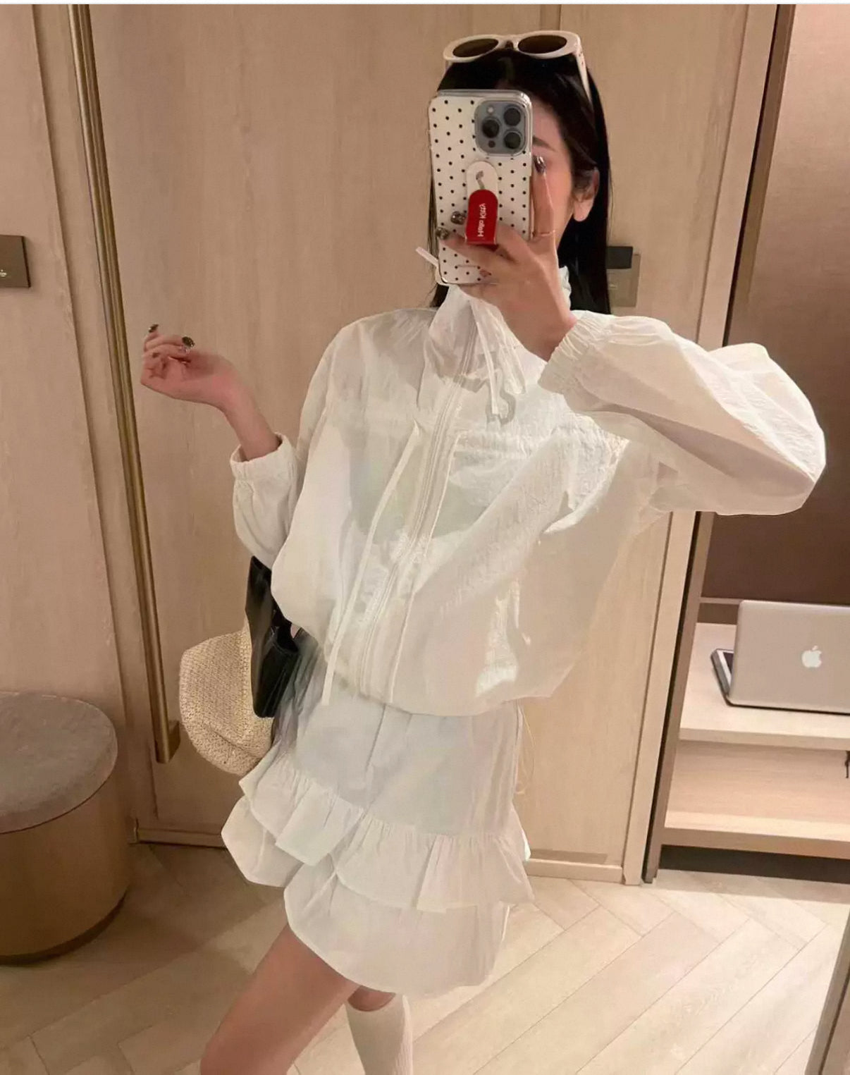 White Sun Protection Dress Set product photo 6