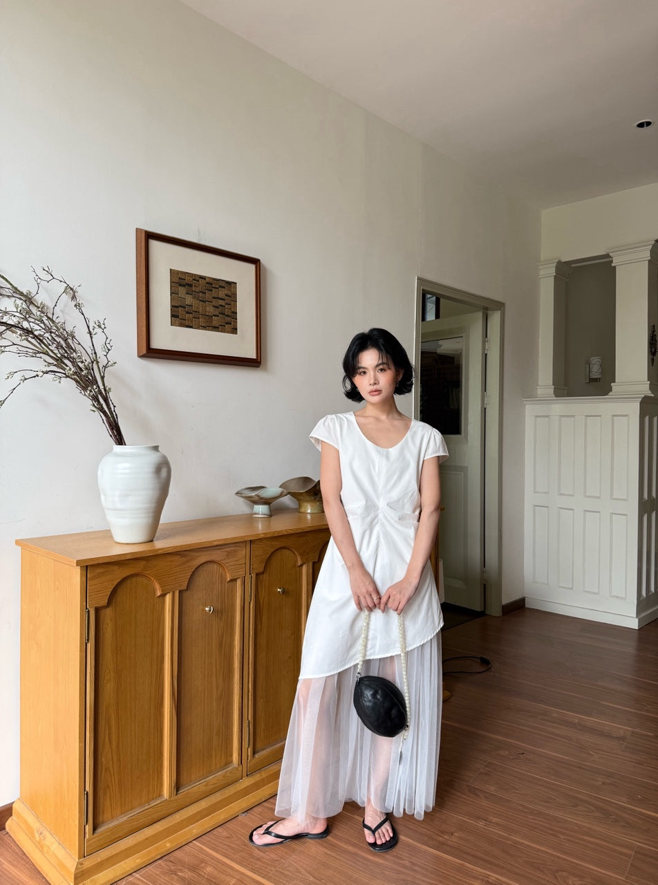 White Tulle Mini Dress product photo 6