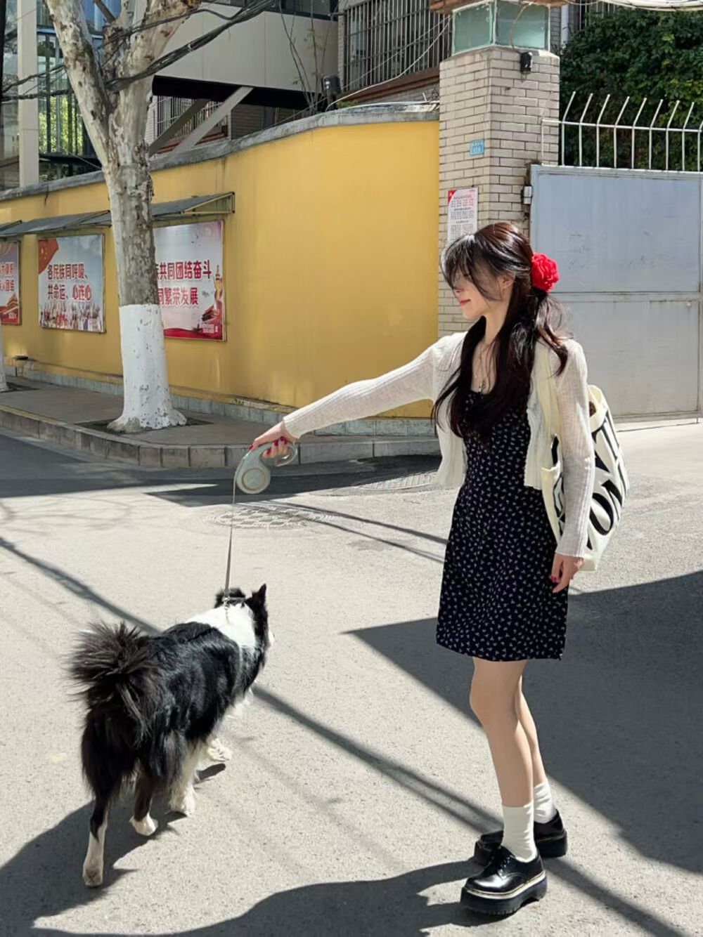 White and Navy Two Piece Dress Set product photo 6