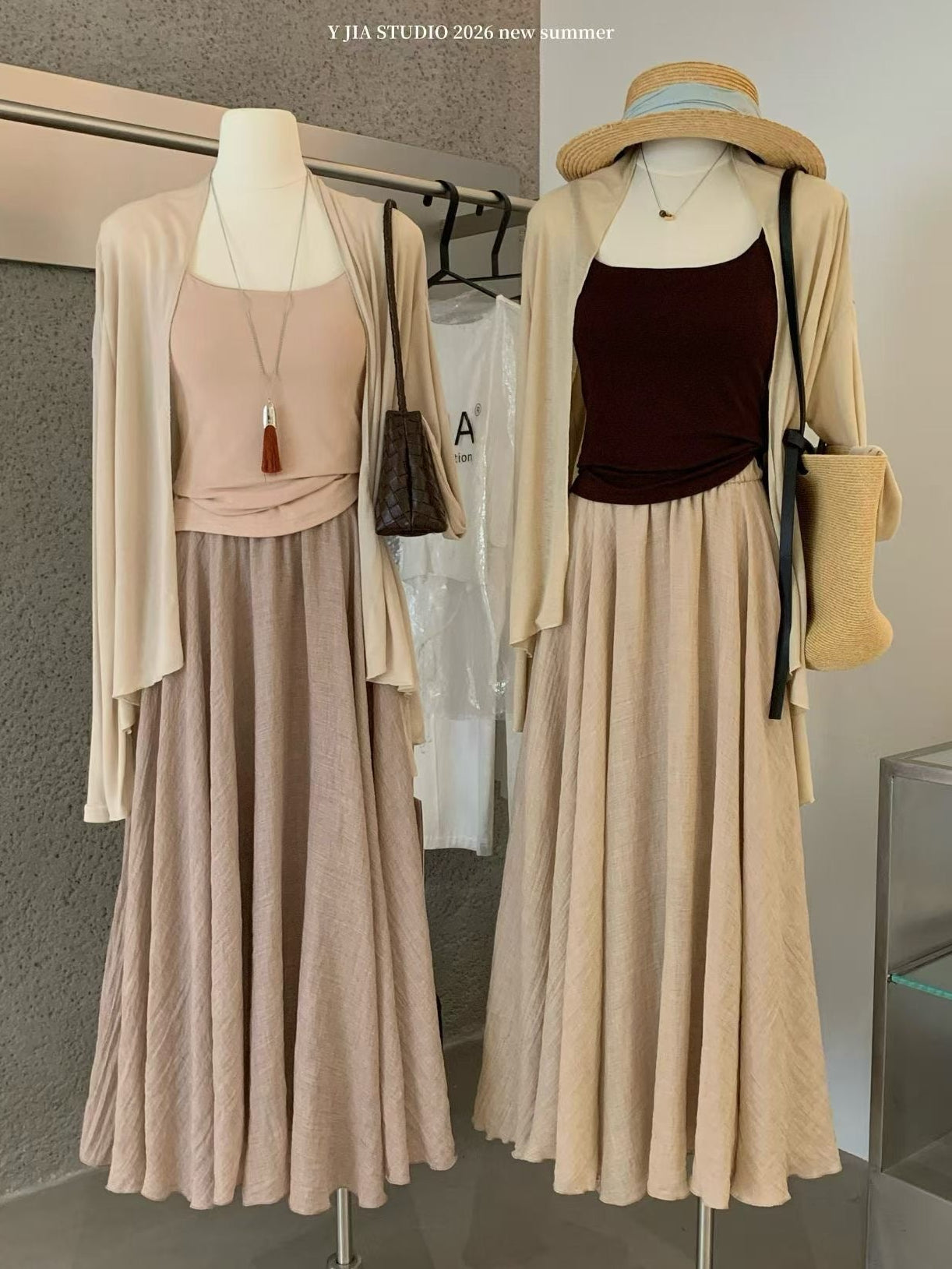 Brown Ladylike Three Piece Dress Set product photo 6