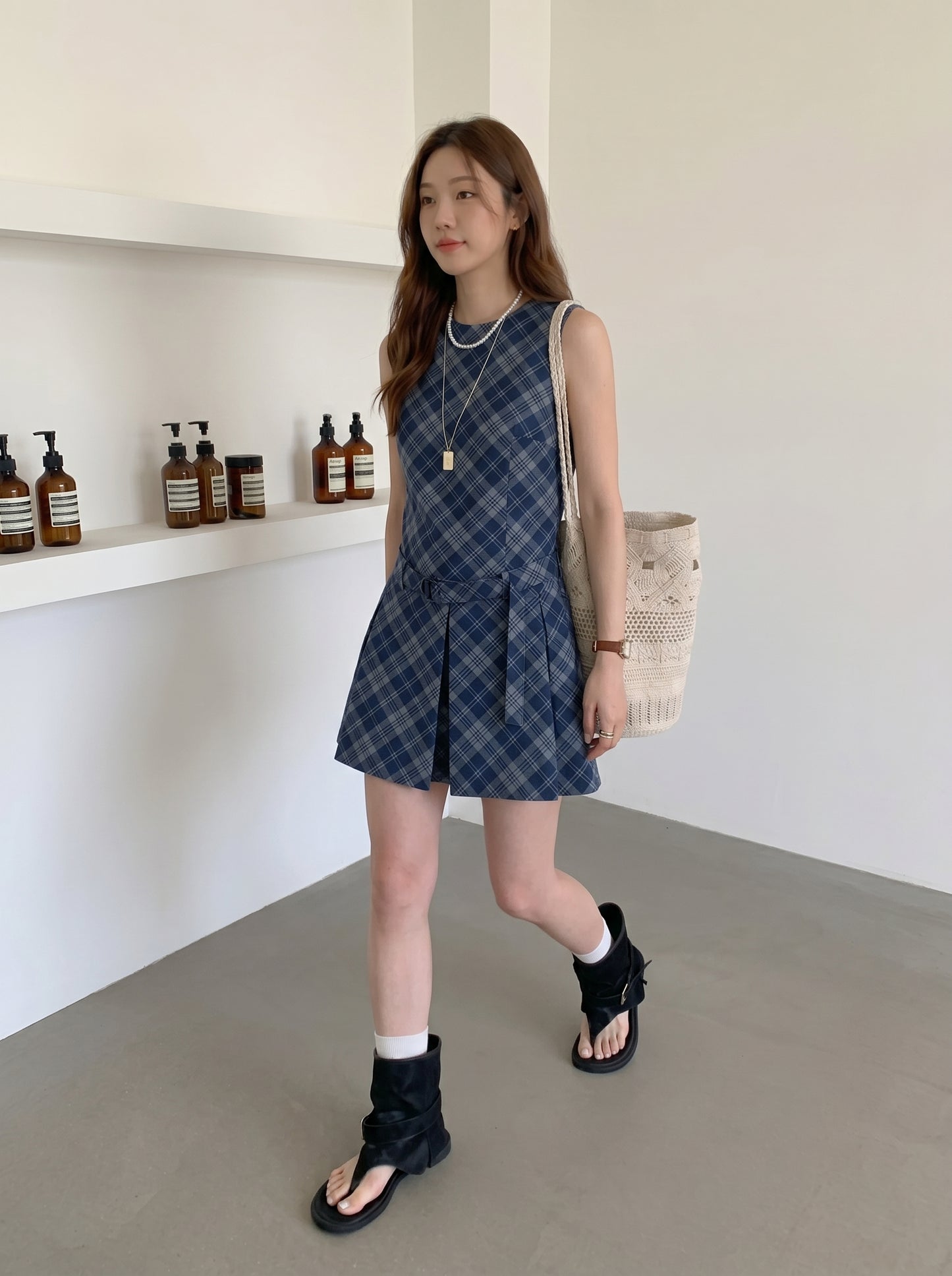 Blue Striped Mini Dress product photo 7