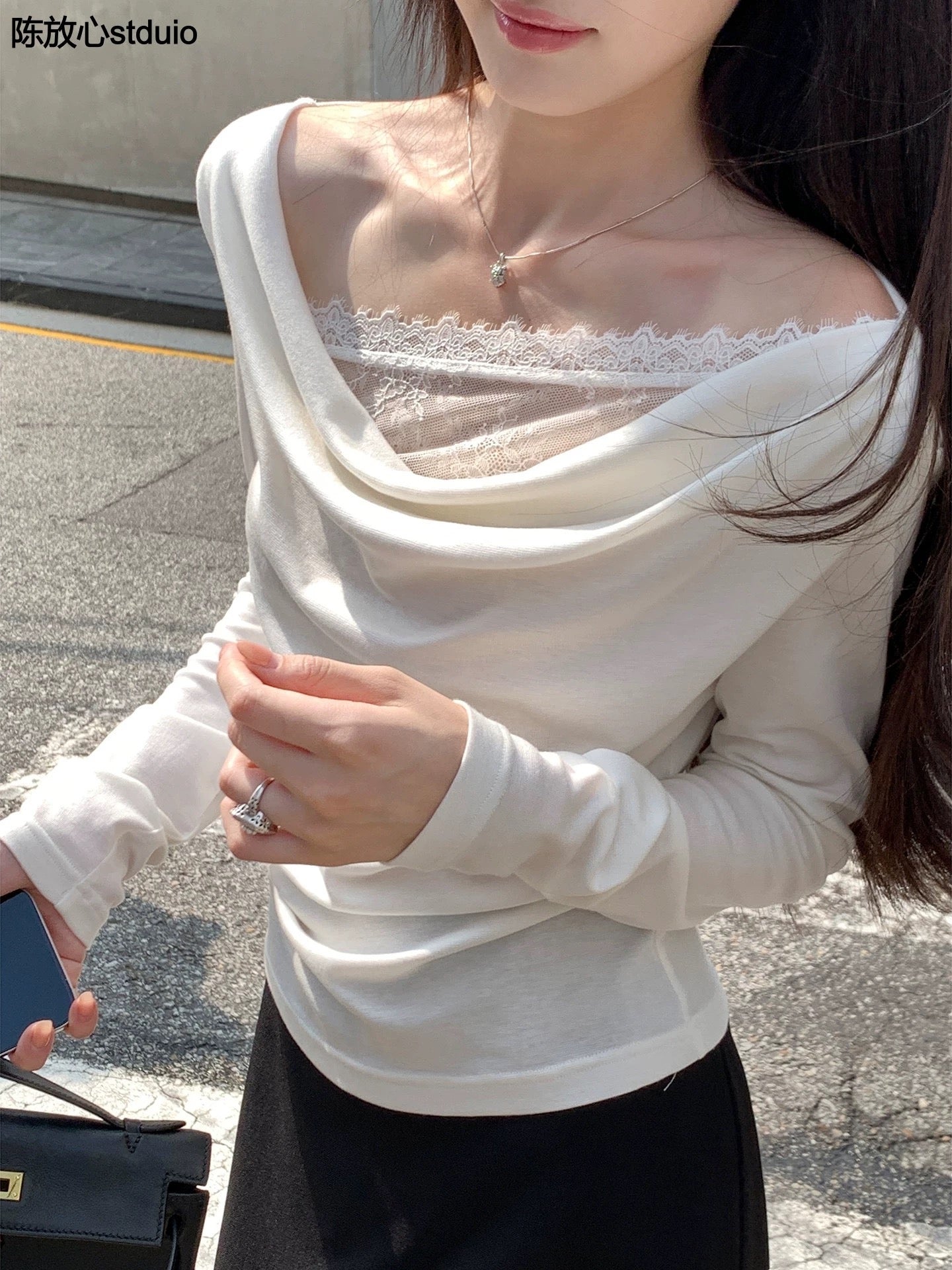 Lace Long Sleeve Top product photo 8