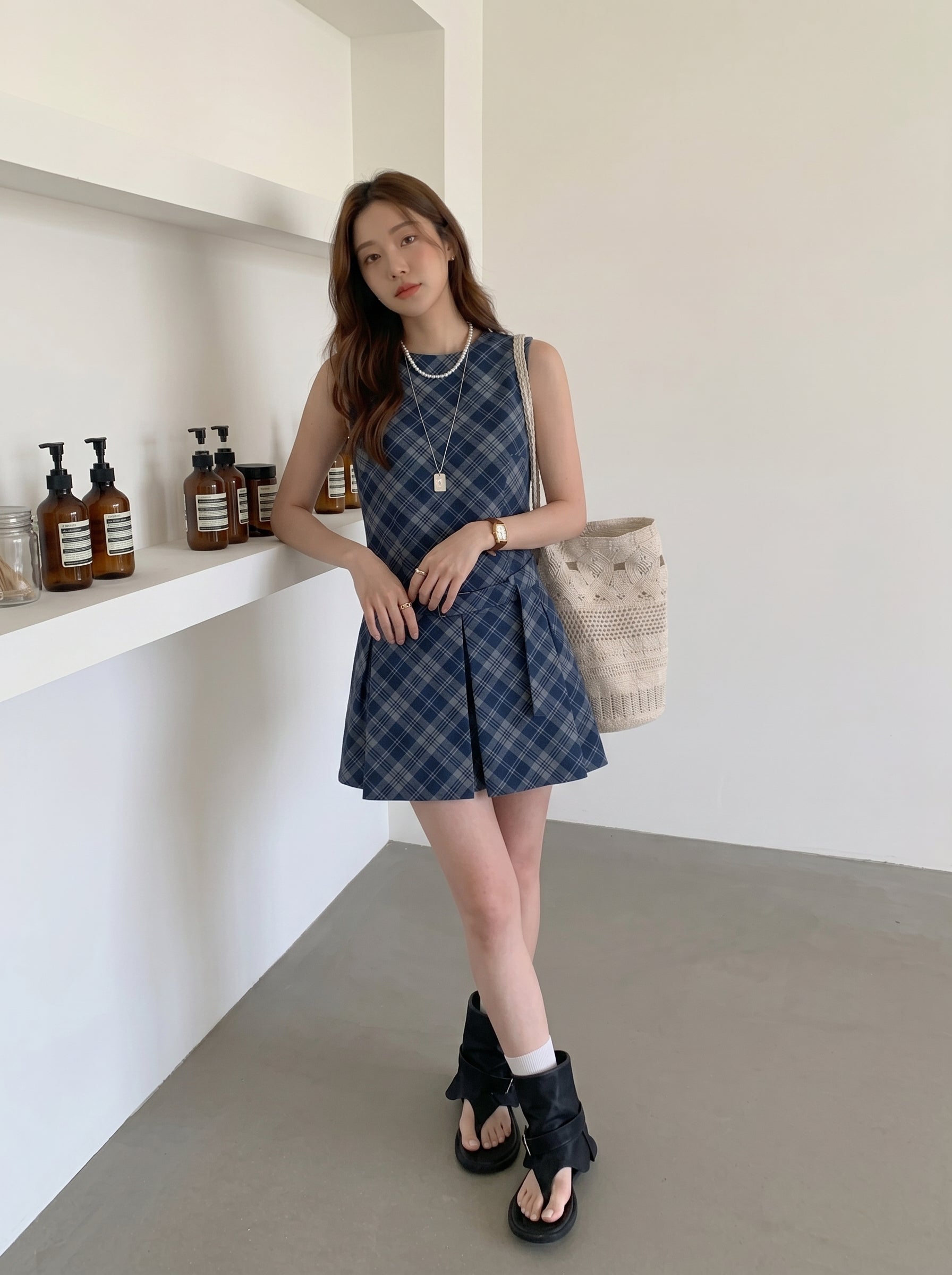 Blue Striped Mini Dress product photo 9