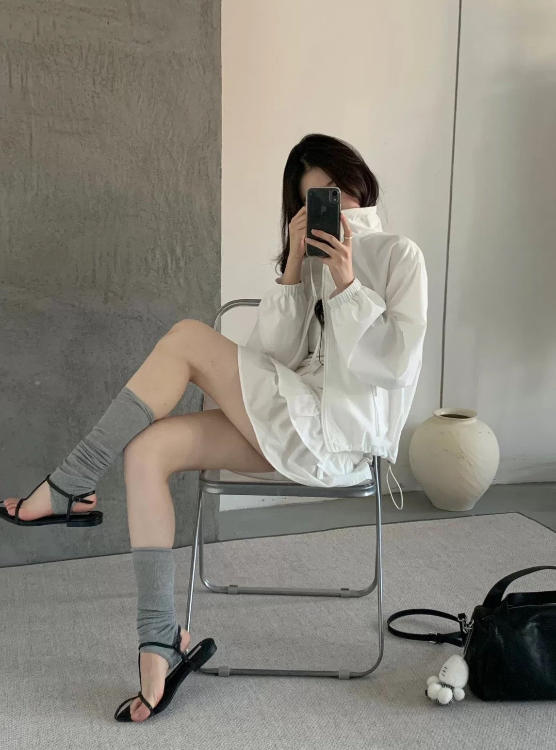 White Sun Protection Dress Set product photo 9