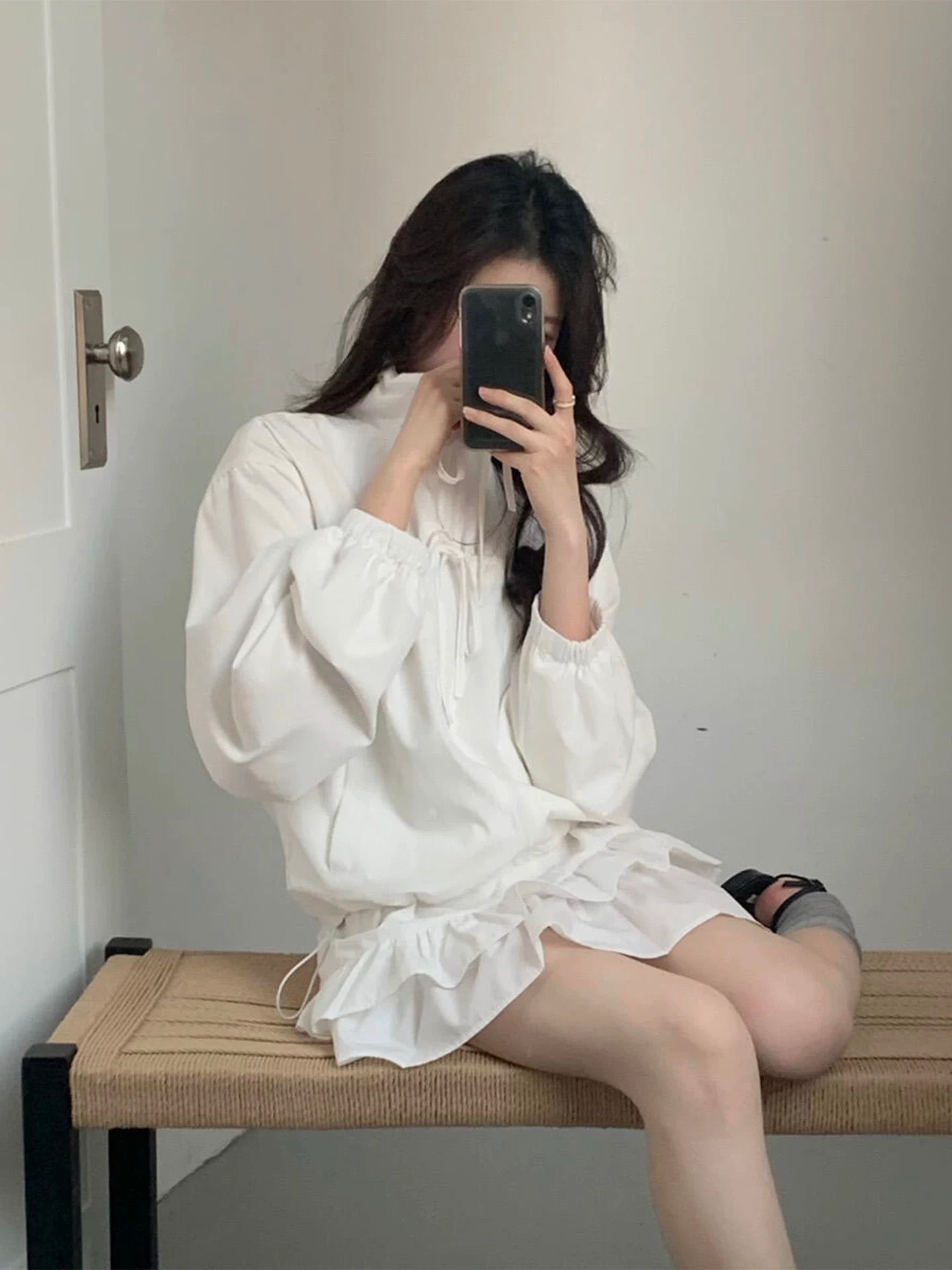 White Sun Protection Dress Set product photo 12
