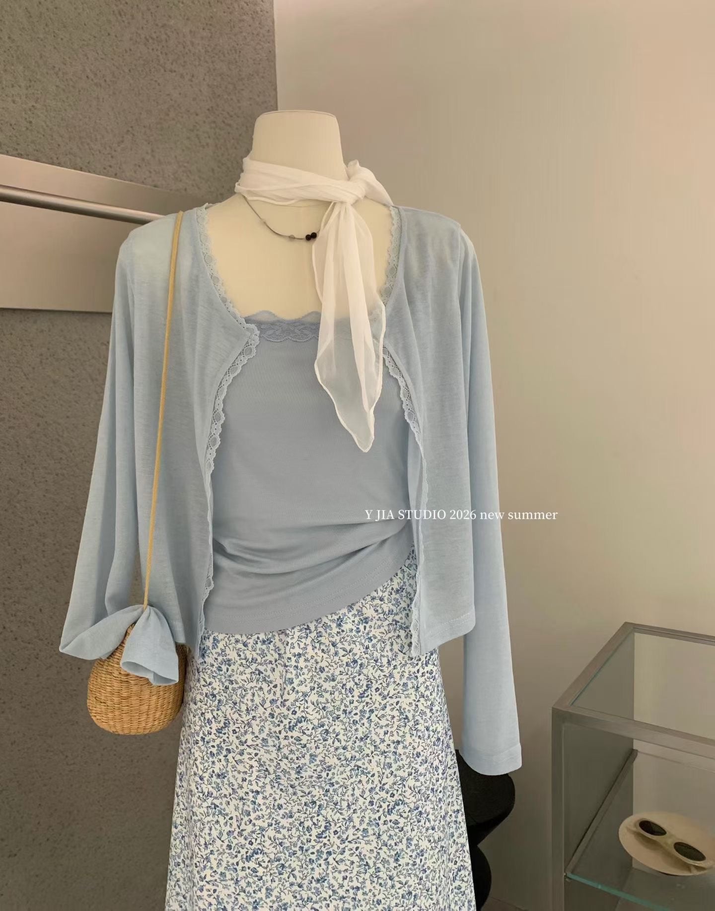 Light Blue Three Piece Dress Set product photo 12