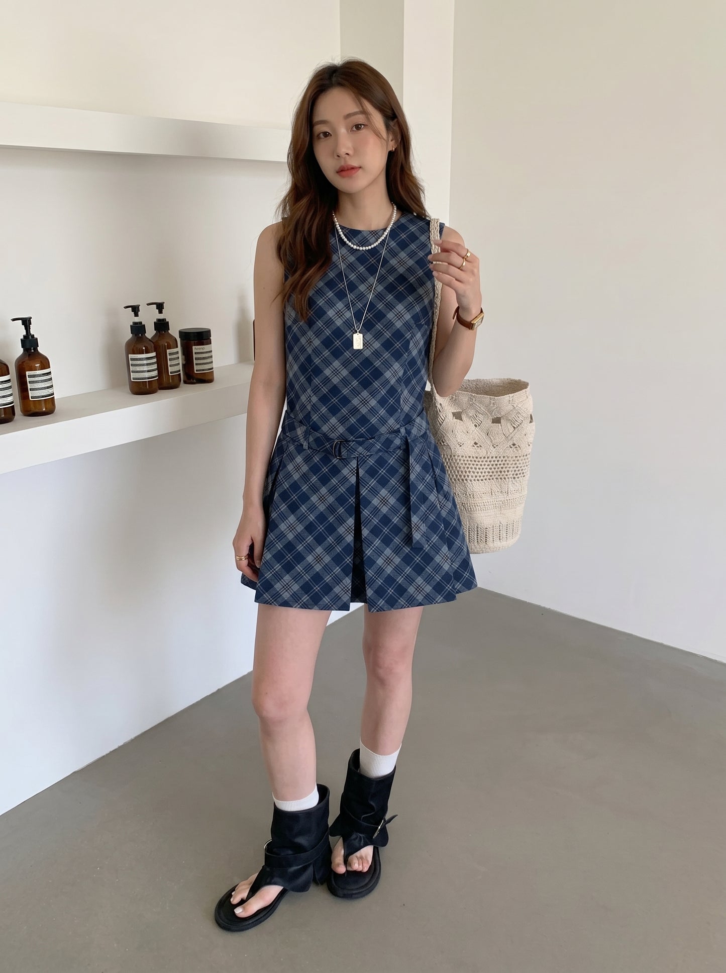Blue Striped Mini Dress product photo 13