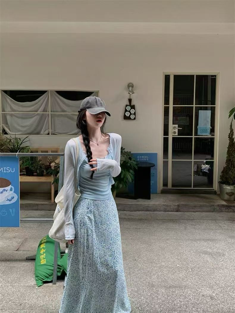 Light Blue Three Piece Dress Set product photo 13