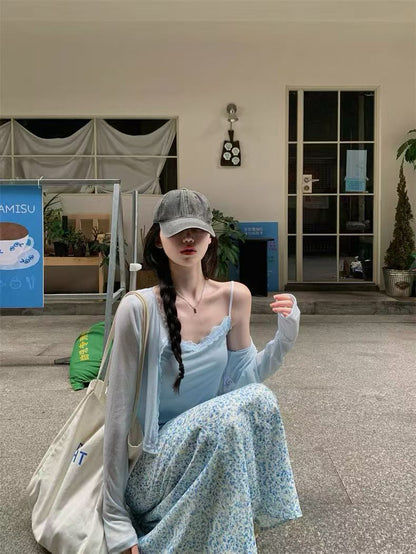 Light Blue Three Piece Dress Set product photo 14