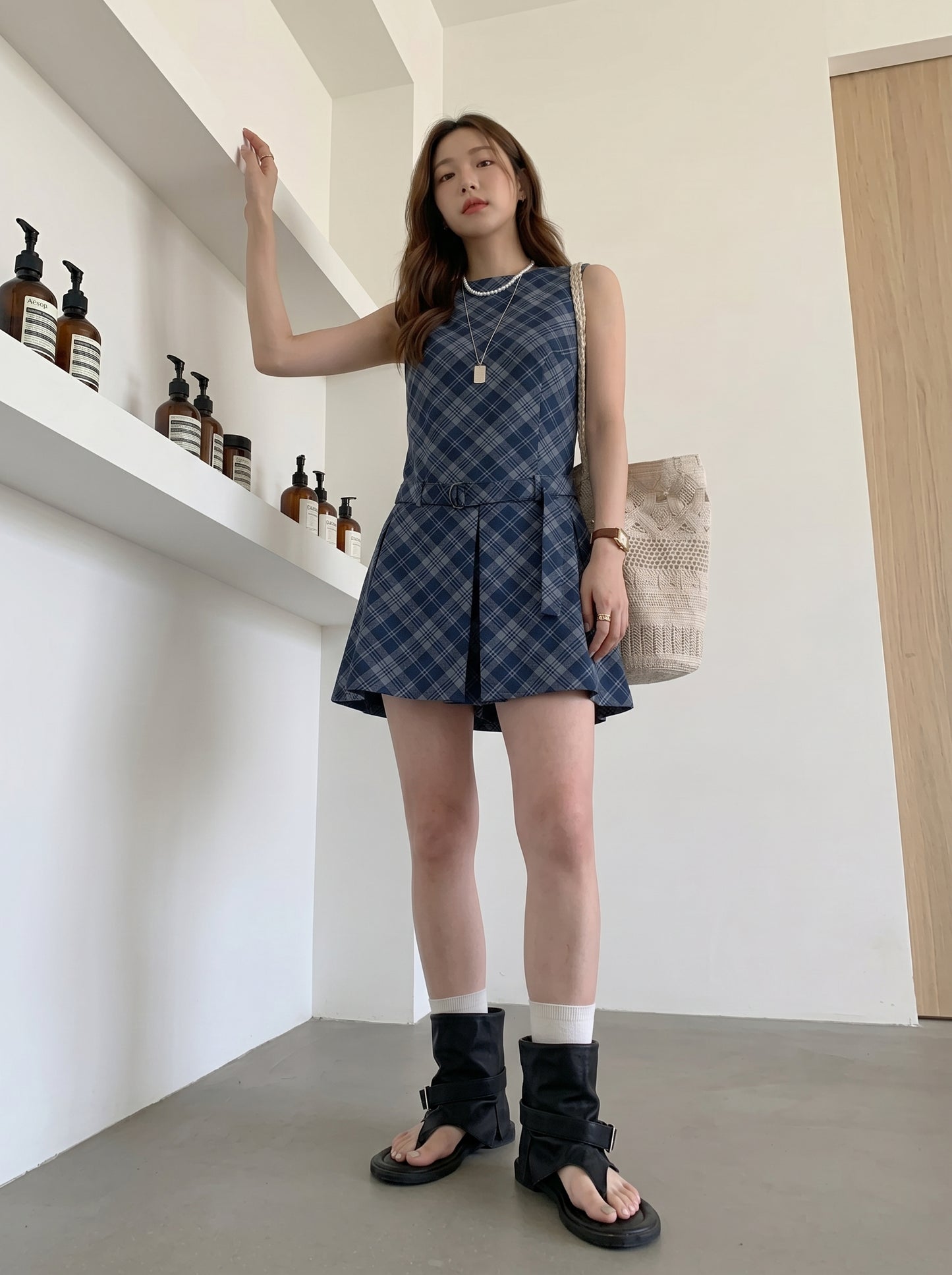 Blue Striped Mini Dress product photo 15