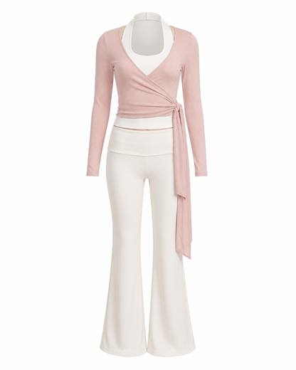 Blush Ballet Wrap Lounge Set