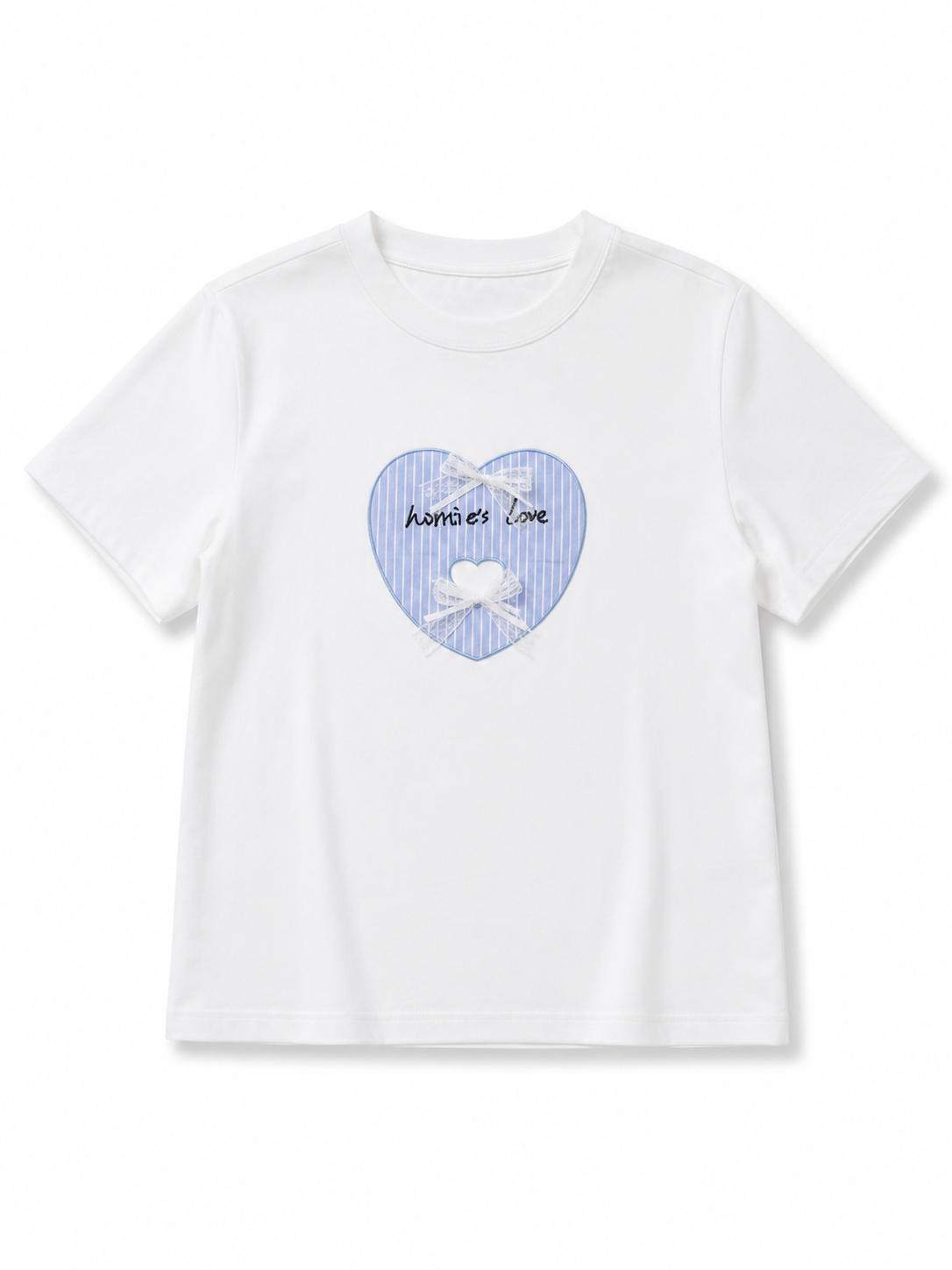 Korean Sweetheart Ribbon Baby Tee
