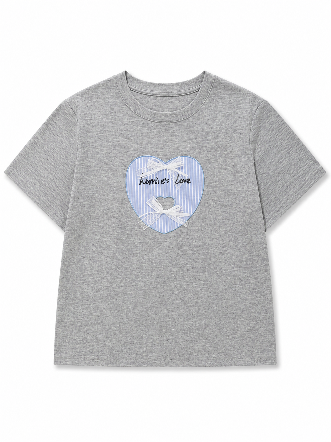 Korean Sweetheart Ribbon Baby Tee