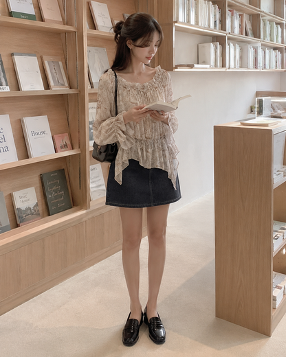 Paisley Breeze Off-Shoulder Blouse
