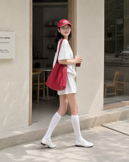 Tennis Club Off-Shoulder Sweat Set