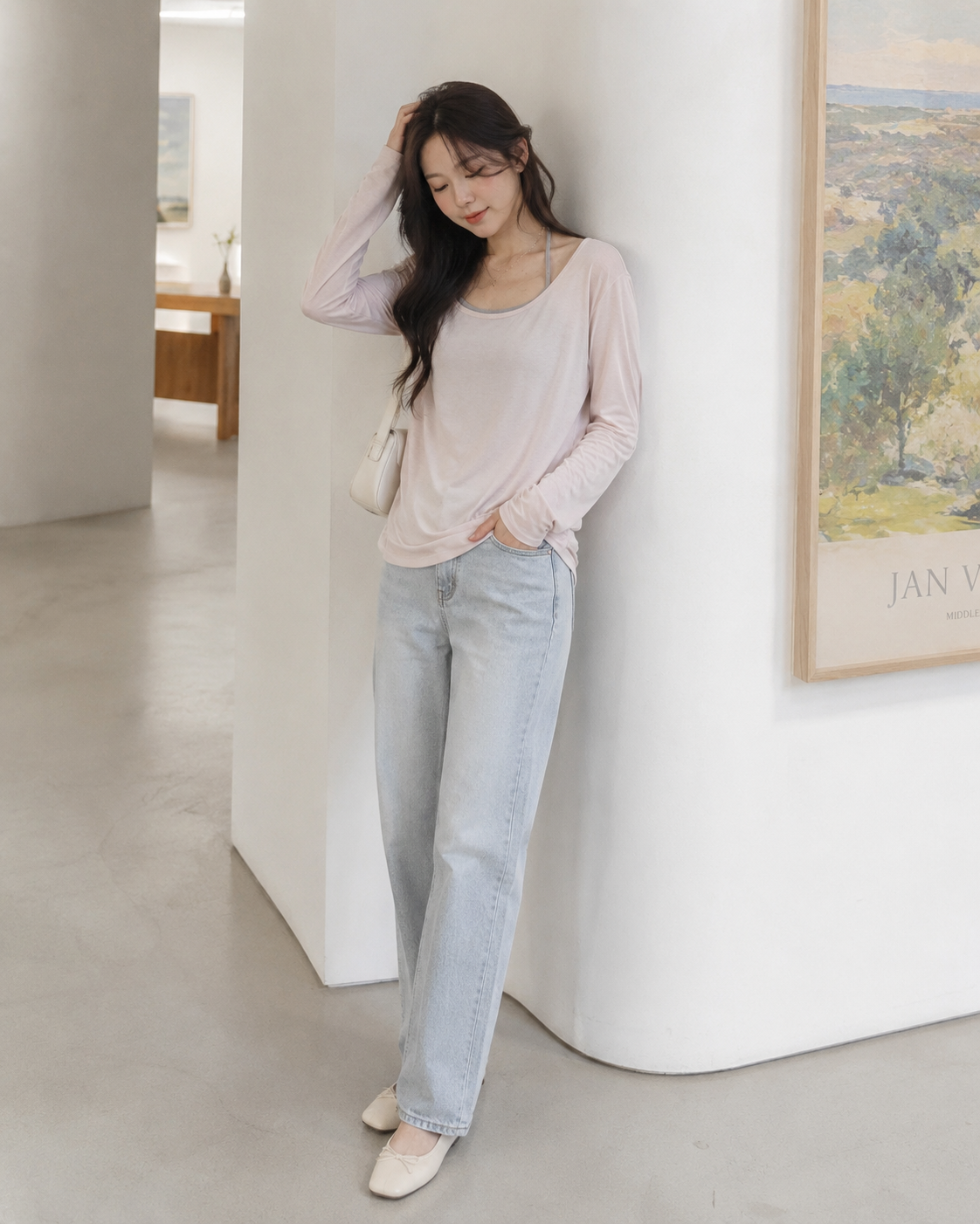 Pink Ballet Two Piece Long Sleeve Top Set