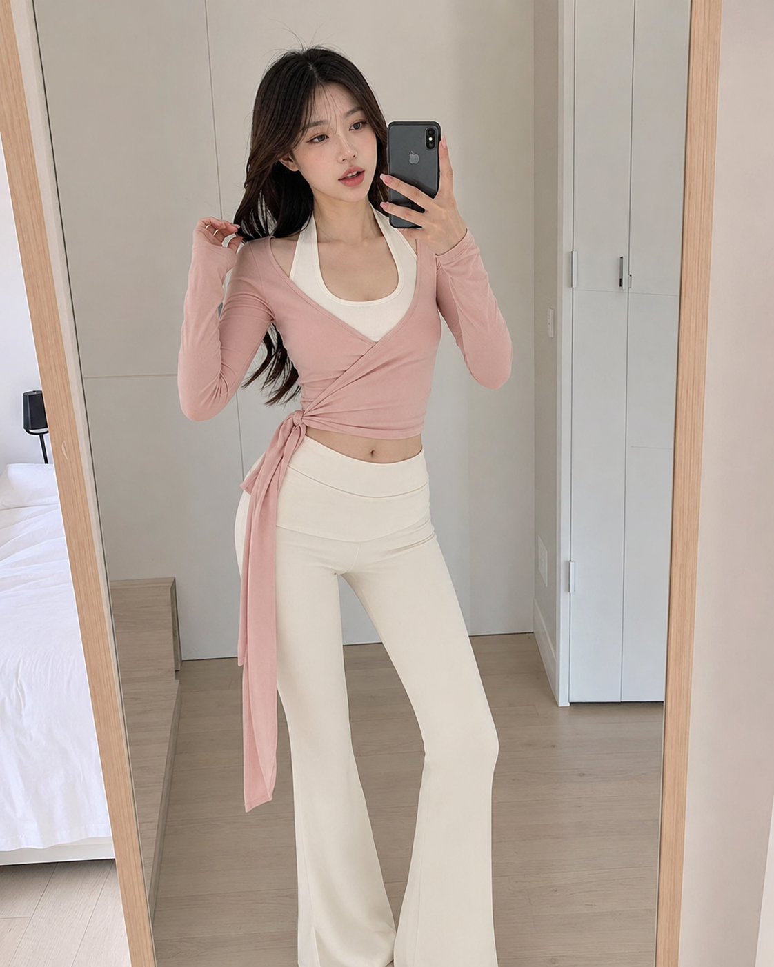 Blush Ballet Wrap Lounge Set