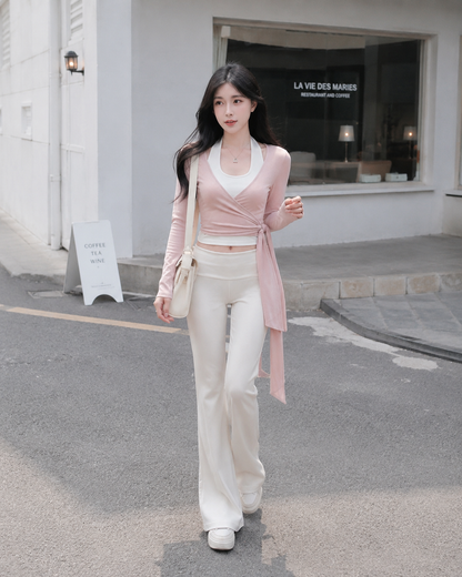 Blush Ballet Wrap Lounge Set