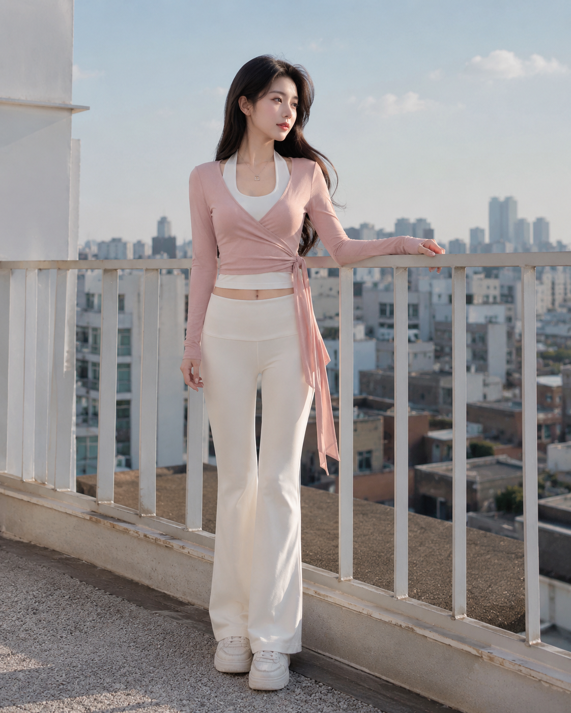 Blush Ballet Wrap Lounge Set
