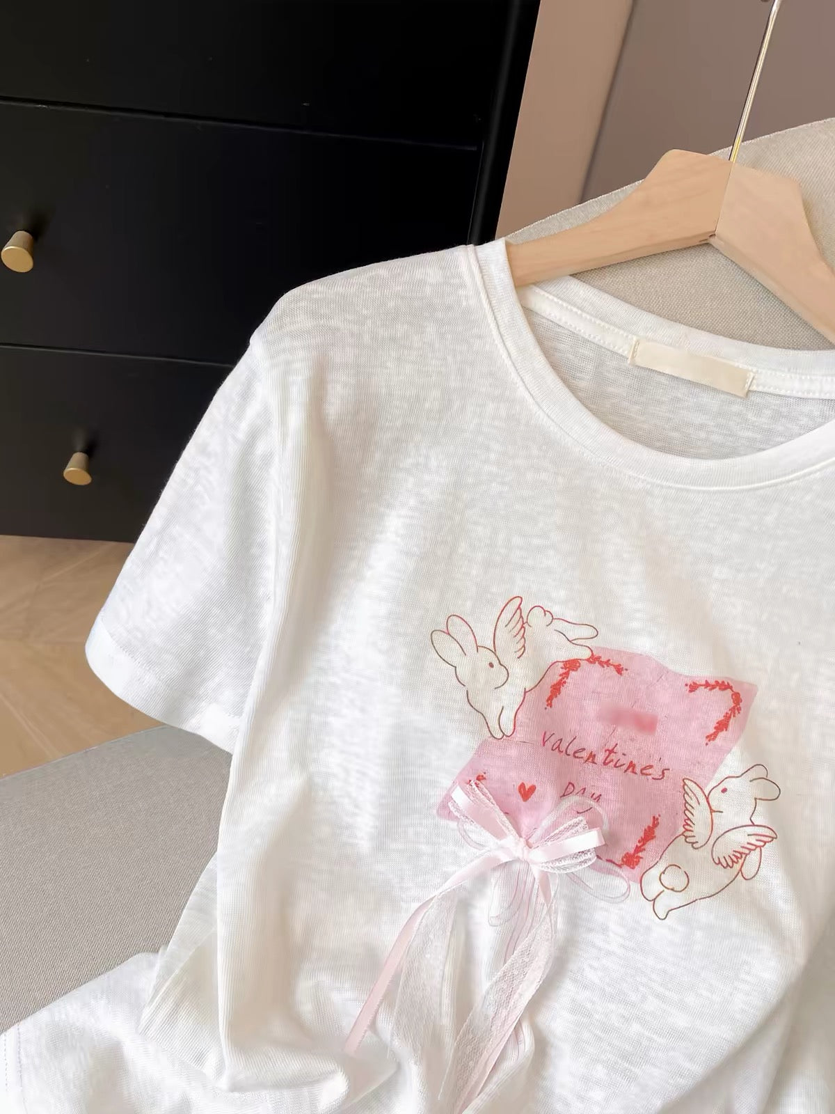Sweet Ribbon Print T-Shirt