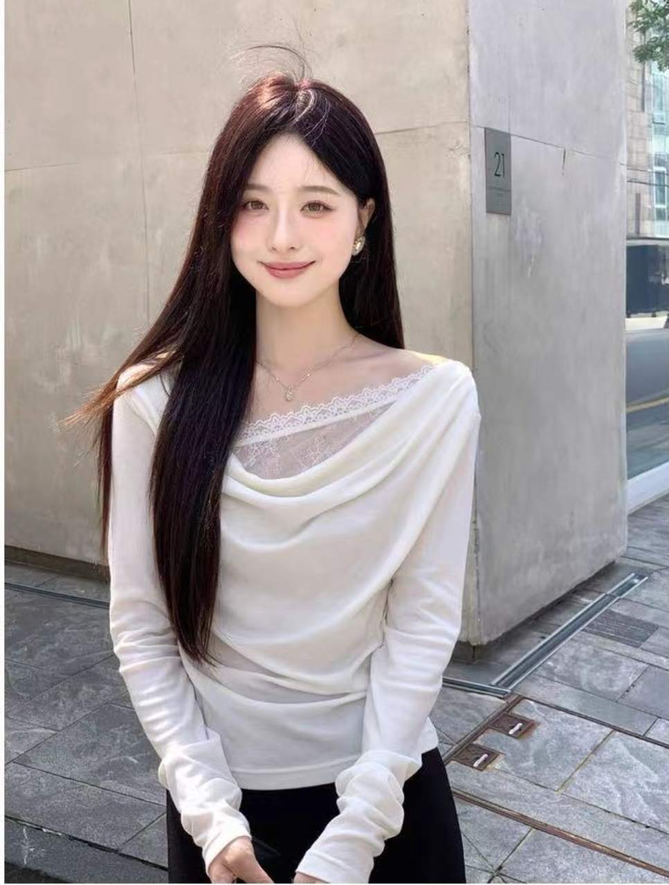 Romantic Muse Illusion Lace Off-Shoulder Top