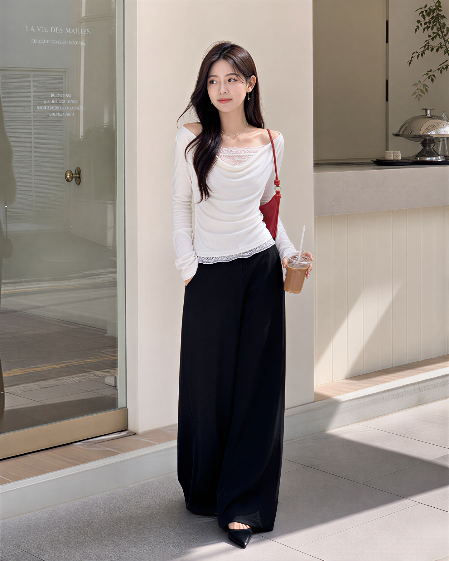 Romantic Muse Illusion Lace Off-Shoulder Top